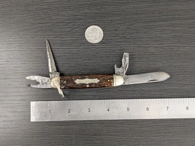 Navaja de bolsillo vintage W.R. Case & Sons 6445 Boy Scout Foto 1 de 4