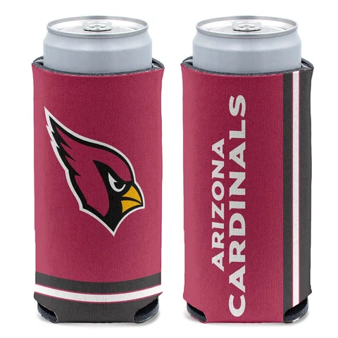 New NFL Arizona Cardinals Football Licensed Slim Can Cooler Drink Cooler Cover