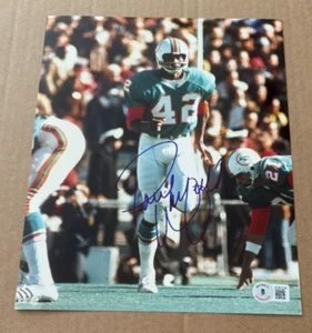 PAUL WARFIELD SIGNED 8X10 MIAMI DOLPHINS PHOTO  BECKETT CERTIFIED #5 - Picture 1 of 1