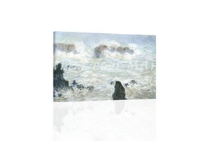 Storm Off The Belle Isle- Monet  CANVAS  ART  PRINT - Picture 1 of 2