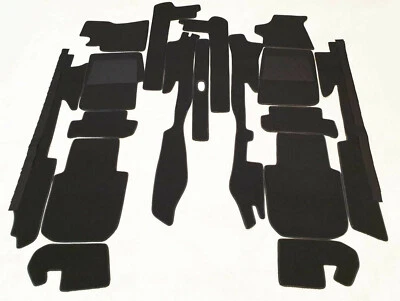 Kit alfombra terciopelo negro para Maserati México 1966-1972 Foto 1 de 2