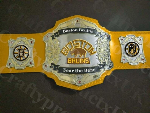 Boston Team Bruins  Championship  Adult Size Wrestling Belt Cover