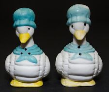 Vintage 1980\u2019s Quilted Country Geese Salt and Pepper Shakers made by the Sittre Ceramics Products Inc.; #488