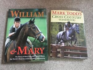 Mary King & Mark Todd Equestrian Eventing books, old but no significant damage