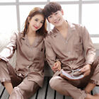 Men Women Sleepwear Pajamas Outfits Top pants Nightwear Couple Lovers Silk Home