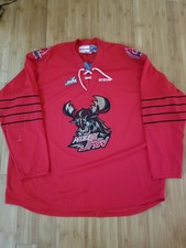 Moose Jaw Warriors CCM WHL Quicklite  Hockey Jersey size 56