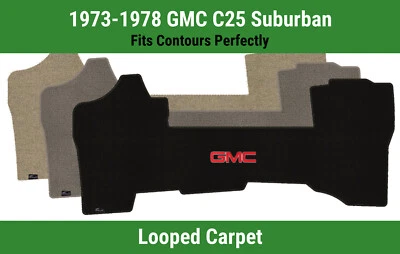 Alfombra delantera Lloyd Classic Loop para '73-78 GMC C25 Suburban con logotipo rojo GMC 1 Foto 1 de 4