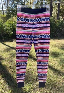 OLD NAVY Long Johns Colorful Pajama PJ Pants Base Layer ~ Size Women’s XS  - Picture 1 of 9