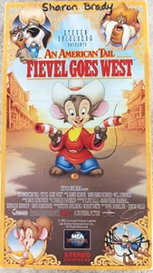 An American Tail Fievel Goes West VHS 1991 Video Movie Steven Spielberg Mouse - Picture 1 of 4