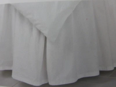 Falda de cama Simply Shabby Chic blanca doble falda de cama nueva en paquete Foto 1 de 4