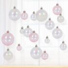 10pcs Plastic Acrylic Craft Ball Sphere Baubles For Christmas Wedding Decoration