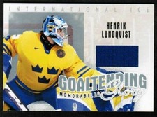 06-07 ITG International Ice Goaltending Glory Henrik Lundqvist Jersey (ref 6985)