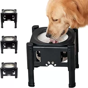 Elevated Raised Dog Water Bowl 2.5L No Spill Slow Water Feeder Bowls Stand - Picture 1 of 7