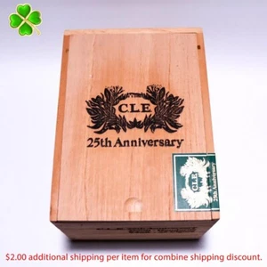 C.L.E. 25th Anniversary Danli leere Holzzigarrenbox 6,5 Zoll x 5,75 Zoll x 4 Zoll - Bild 1 von 10