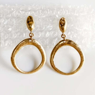 New Robert Lee Morris Soho Loop Drop Earrings Gift Vintage Women Party Jewelry - Image 1 of 4