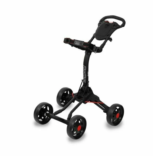 Bag Boy Golf- Junior Quad Push Cart Black/Red