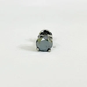 2.00 Ct Black Diamond Solitaire Stud Single For Men's AAA Certified Men's Studs - Picture 1 of 3