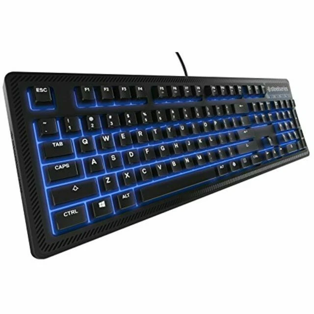 SteelSeries Apex 100 Blue LED Backlit Gaming Keyboard