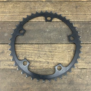 42T 130BCD Black Alloy Chainring SR Bicycle 5-Bolt Road Bike Lightweight 45g - Picture 1 of 8