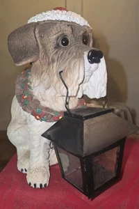 Bellender Schnauzer Bewegungsaktivierter Weihnachtsbellen Schnauzer mit Laterne - Bild 1 von 5