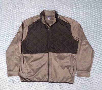 Chaqueta de golf Callaway para hombre 2XL acolchada frontal serie climática gris/negro cremallera completa Foto 1 de 4