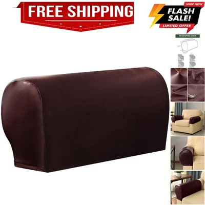 防水人造普洱皮革扶手罩复古弹力臂套适用于柴... — 第 1/4 张图片