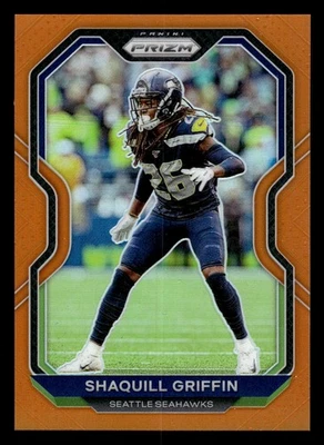 2020 Panini Prizm #298 Shaquill Griffin Prizm Orange #/249 - Image 1 of 2