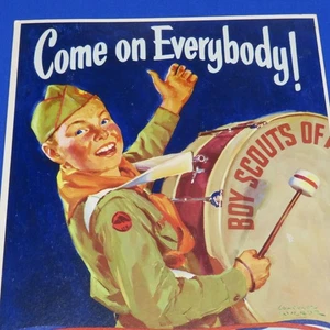 Boy Scouts Of America Come On Everybody poster su cartoncino 257C2 - Foto 1 di 6