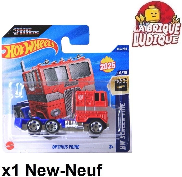 Hot Wheels HW Screen Time Transformers Optimus Prime Camion Truck 104/250 HYW26 - Immagine 1 di 1