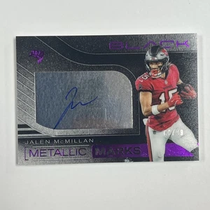Jalen McMillan 2025 Panini Black Metallic Marks Royal /99 #MMK-JMC KG - Bild 1 von 2