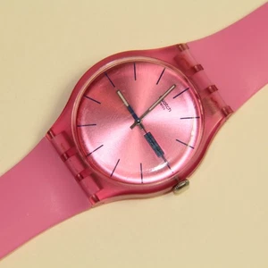 Orologio Swatch Rebel - Rosa - SUOP700 - Day-Date grassetto 41 mm in scatola 🕒 - Foto 1 di 5
