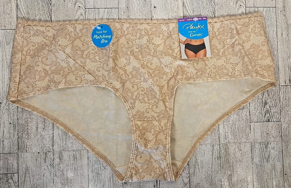 Playtex Cheeky Hipster 2XL Love My Curves Mujer Bragas Beige Floral Foto 1 de 4