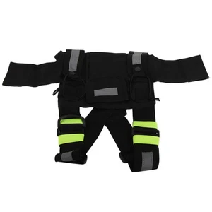 Walkie Talkie Chest Bag Green Fluorescent Strip Adjustable Chest Harness U VA - Zdjęcie 1 z 12