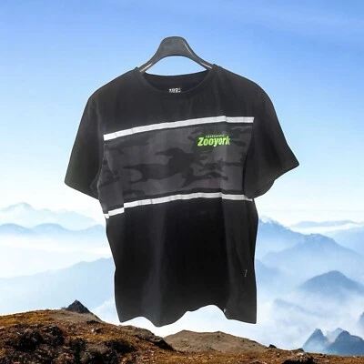 Camiseta Zoo York Para Hombre M Negra Manga Corta Monopatín Algodón  Foto 1 de 4