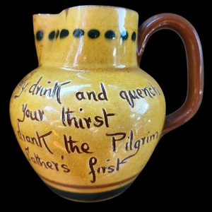 Aller Vale Torquay Mottoware Ceramic Hand-Painted Flowers Collectibles Pitcher - Picture 1 of 4