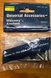 Masonry Wedge Anchors Zinc Plated - 1/4"-20 x 1-1/4" Pack Of 4 - Picture 1 of 2