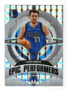 2021-22 Prizm Mosaic Luka Doncic Silver Epic Performers #1 - Picture 1 of 2