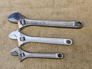 Crescent Adjustable Wrench 10" 8" 6" Set The Original Since 1907 - Picture 1 of 15