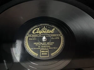 Al Martino Here In My Heart / I Cried Myself To Sleep Capitol 1952 78 Record V+ - Picture 1 of 12