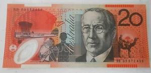 $20 2005 Unc Stevens/Henry Australia Twenty Polymer Banknote - Picture 1 of 3