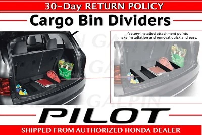 2016- 2022 Genuine OEM Honda Pilot In Well Storage Cargo Dividers 08U35-TG7-100A Foto 1 de 3
