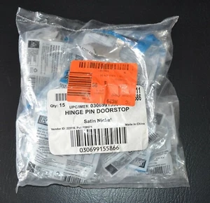 Nuovo con scatola confezione 15 pin cerniera fermaporta Everbilt 497111 autoregolante nichel satinato L - Foto 1 di 2