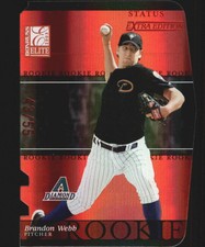 2003 Donruss Elite Extra Edition Status Baseball Card #2 Brandon Webb /55