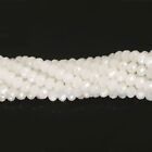125 pièces perles à facettes Rondelle 4 mm verre perles de cristal bijoux fabrication