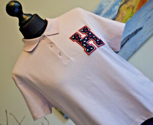 Tommy Hilfiger Womens Polo Shirt Gigi Hadid Halo Dora top SS Crop Pink Sz. XL