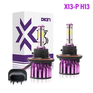 4 Sided H13 9008 LED Headlight Kit Fog Bulbs Kit 6000K White Light for 2006-2011 - Picture 1 of 11