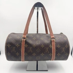 Louis Vuitton Papillon 30 Handbag M51385 Brown Handheld Bag Leather Used - Picture 1 of 12