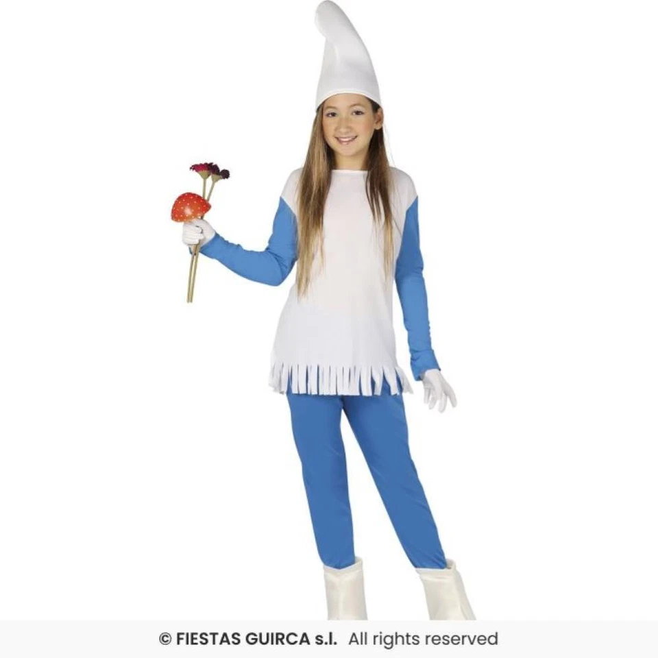 Guirca Costume vestito Puffetta Puffo carnevale bambina 8155 5-6 anni