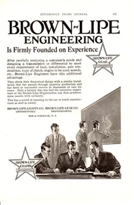 1920 anuncio vintage parte de automóvil marrón labio engranaje de ingeniería Chapin diferenciales - Imagen 1 de 2