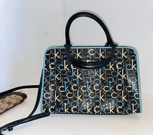 Calvin Klein Margot Signature Black Satchel Medium  - Picture 1 of 9